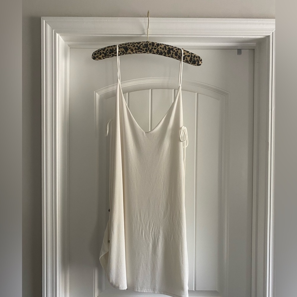 White Summer Silk Dress